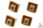 Preview: 4x Sonnenblende Halter für Mercedes W201 W124 C124 S124 W126 C126 Beige Halter