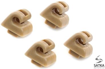 4x Sonnenblende Halter für Mercedes W201 W124 C124 S124 W126 C126 Beige Halter
