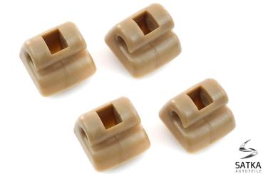 Preview: 4x Sonnenblende Halter für Mercedes W201 W124 C124 S124 W126 C126 Beige Halter