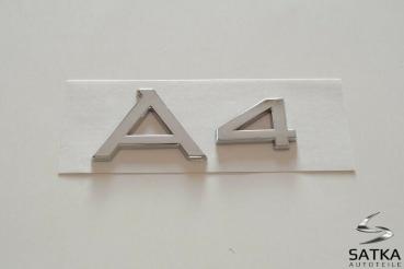 A4 Schriftzug für Audi Typenschild Aufkleber Emblem Logo 8H0853741