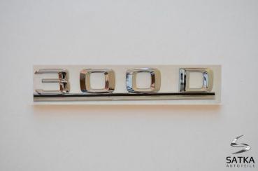 300D Schriftzug für Mercedes Typenschild Aufkleber Emblem Logo