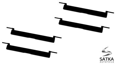 4x Abdeckung Dachträgerleiste für BMW 3er F30 F31 F34 F35 Dachreling 51137312617