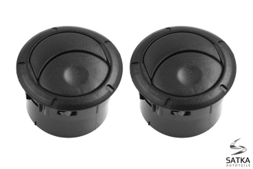 2x Luftdüse Gebläse für Renault Master Opel Movano Dacia Logan Sandero SCHWARZ
