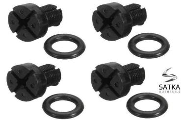 4x Entlüfterschraube für BMW E36 E46 E39 E34 E87 Entlüftungsventil 17111712788