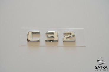 C32 Schriftzug für Mercedes Typenschild Aufkleber Emblem Logo
