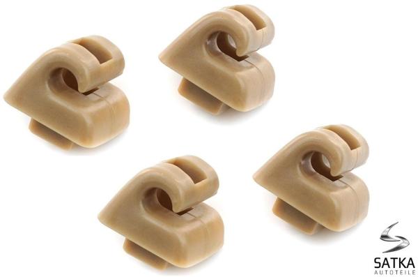 4x Sonnenblende Halter für Mercedes W201 W124 C124 S124 W126 C126 Beige Halter