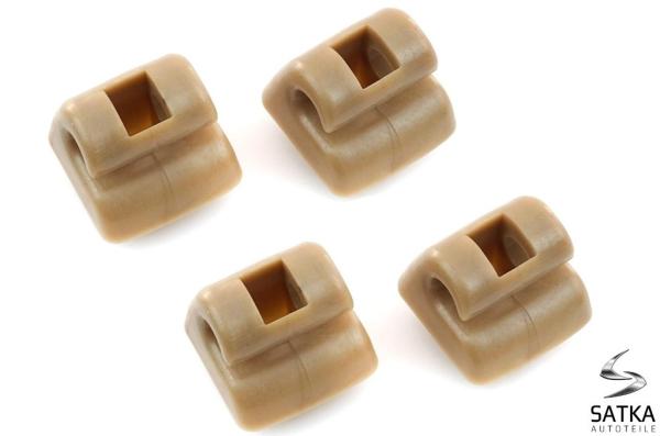 4x Sonnenblende Halter für Mercedes W201 W124 C124 S124 W126 C126 Beige Halter