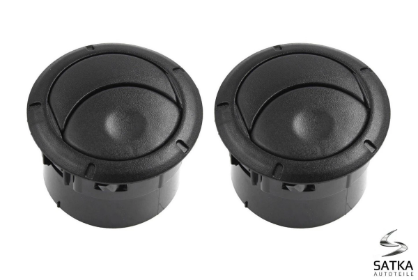 2x Luftdüse Gebläse für Renault Master Opel Movano Dacia Logan Sandero SCHWARZ